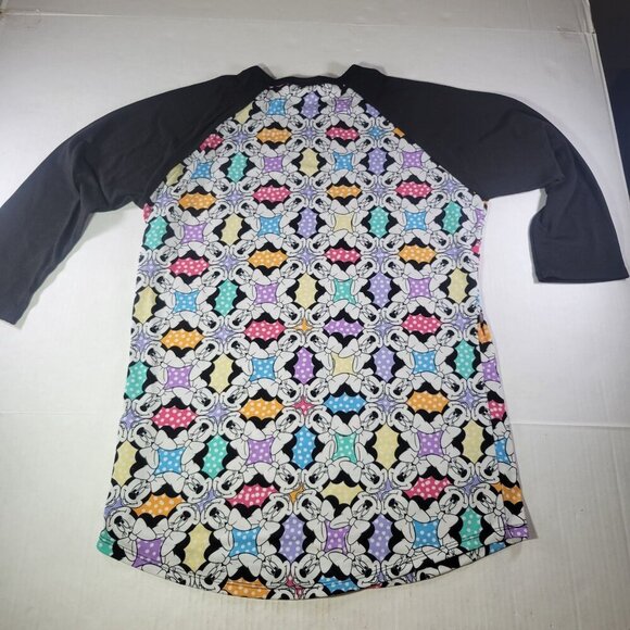Set of 2Disney Mickey & Minnie Mouse LuLaRoe Raglan Shirts Size Small - Picture 16 of 16